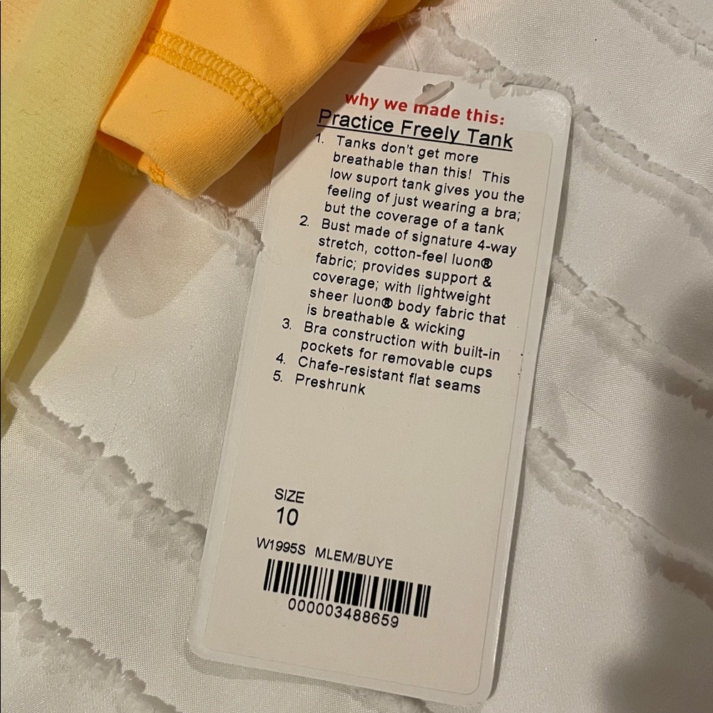 Lululemon Athletica Yellow and Orange Tank Top - Picture 2 of 7